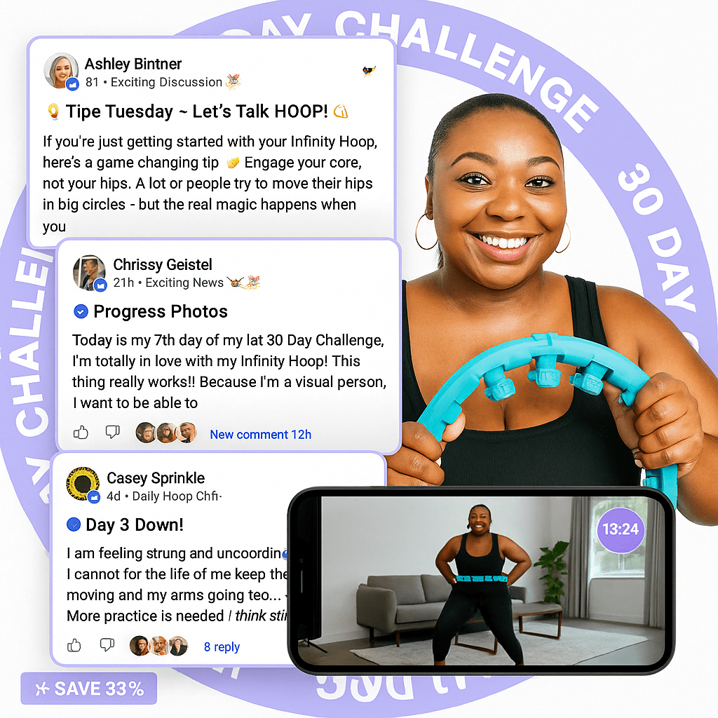 » Infinity Hoop™ Community & Workouts (0% off)